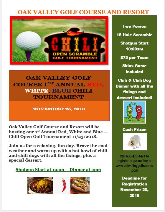 1st Annual Chili Tournament